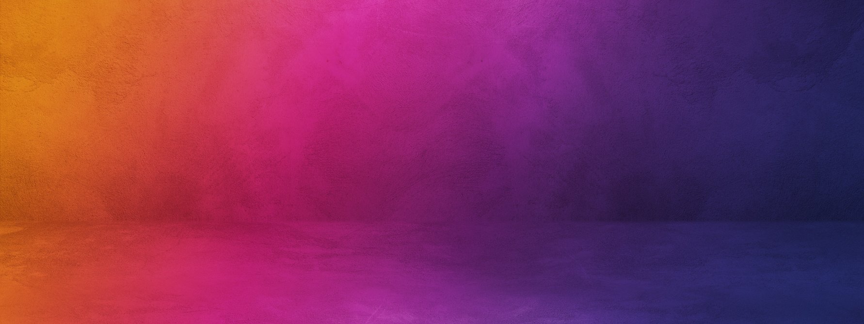 Empty Dark Colorful Concrete Interior Background Banner